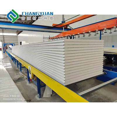 टिकाऊ निर्माण के लिए एयरटाइट/वाटरटाइट, थर्मल इन्सुलेशन और उच्च शक्ति वाला PU सैंडविच पैनल