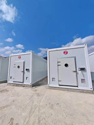 रिमोट मॉनिटरिंग और मानक 20 फीट या 40 फीट कंटेनर के साथ कम रखरखाव मशरूम कंटेनर फार्म