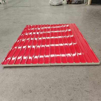 सजावटी पु सैंडविच अग्निरोधक छत पैनल बाहरी धातु छत क्लैडिंग पैनल महान दीवार सैंडविच पैनल